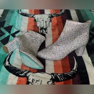Betsey Johnson Rhinestone Boots size 12